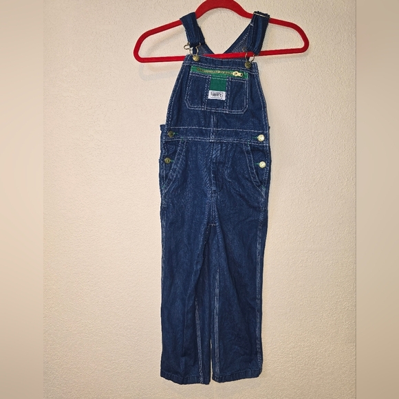 Liberty Boy's Blue Denim Bib Overalls Sz 7R-Outdoor Farm Life Casual Playwear - Picture 3 of 8